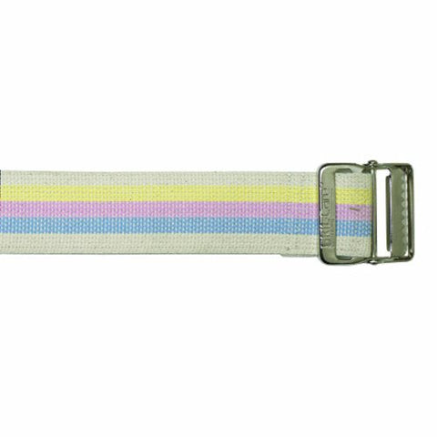 Skil-Care, Gait Belt SkiL-Care 72 Inch Length Pastel Stripe Cotton, 1 Each Skil-Care