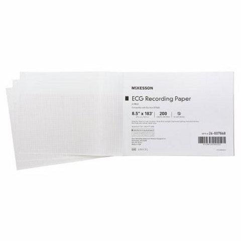 McKesson, Recording Chart Paper Z-Fold Red Grid 26-007868, Pack Of 200 McKesson
