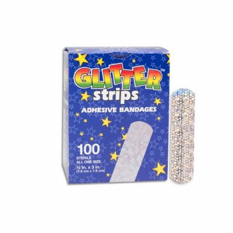 Dukal, Adhesive Strip Glitter Stat Strip, Box Of 100 Dukal