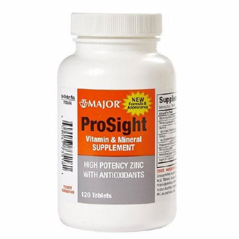 Major Pharmaceuticals, Prosight Vitamin And Mineral, 120 Tabs Major Pharmaceuticals