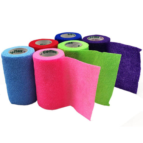 Andover Coated Products, Cohesive Bandage Co-Flex Ã‚Â·Med 3 Inch X 5 Yard Standard Compression Self-adherent Closure Neon Pink /, Count of 24 Andover Coated Products