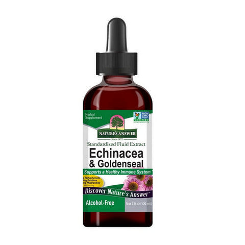 Nature's Answer, Echinacea And Goldenseal Alcohol-Free, 4 Oz Nature's Answer