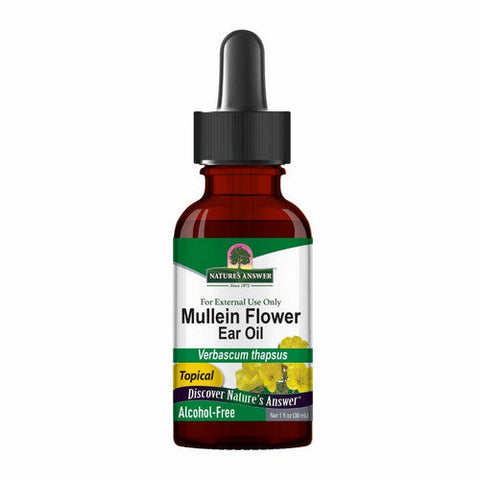 Nature's Answer, Mullein Flower Ear Oil Alcohol-Free, 1 Oz Nature's Answer