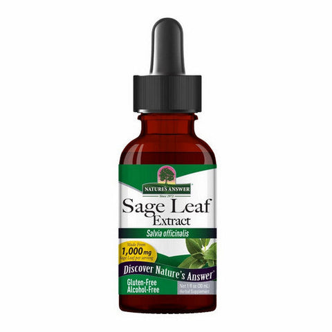 Nature's Answer, Sage Leaf Extract Alcohol Free, 1000 Mg, 1 Oz Nature's Answer