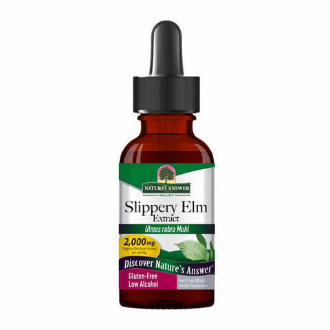 Nature's Answer, Slippery Elm Bark Extract Low Alcohol, 2000 Mg, 2 Oz Nature's Answer