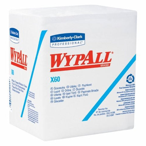 Lagasse, Task Wipe WypAll X60 Light Duty White NonSterile Cellulose / Polypropylene 12 X 12-1/2 Inch Reusable, Count of 1 Wypall