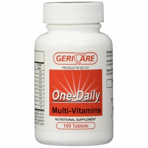 McKesson, Multivitamin Supplement Geri-Care Tablet 100 per Bottle, 100 Caplets McKesson