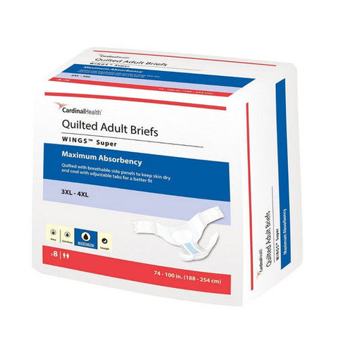 Cardinal, Unisex Adult Incontinence Brief Wings 3X-Large, Count of 1 Cardinal