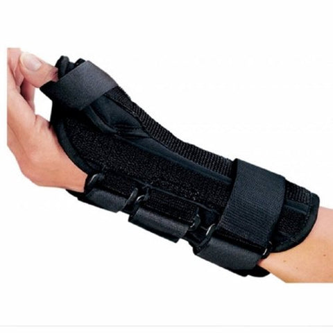 DJO, Wrist Brace with Abducted Aluminum Foam Spandex Plastic Right Hand Black Small 79-87313, Count of 1 DJO