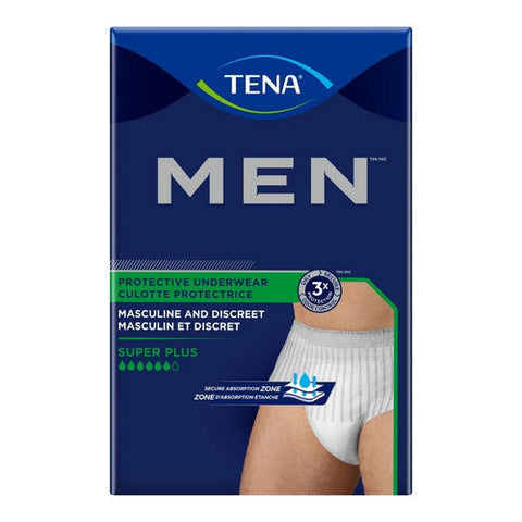Tena, Male Adult Absorbent Underwear TENA  Men Super Plus Pull On with Tear Away Seams Medium / Large Disp, Count of 16 Tena