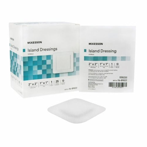 McKesson, Adhesive Dressing McKesson 2 X 2 Inch Polypropylene / Rayon Square White Sterile, Count of 1 McKesson
