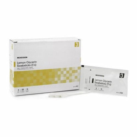 McKesson, Oral Swabstick McKesson Lemon Glycerin, Box Of 25 McKesson