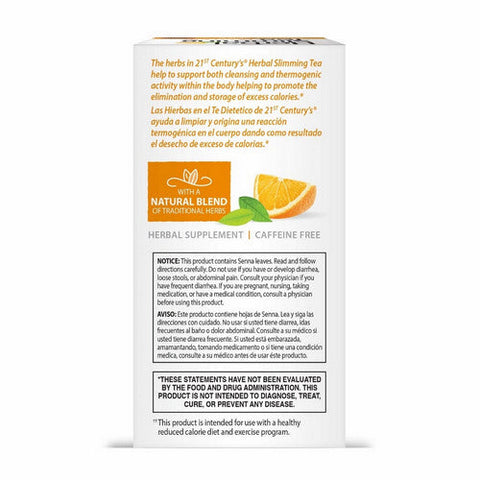 21st Century, Herbal Slimming Tea Orange Spice, 24 Bags 21st Century