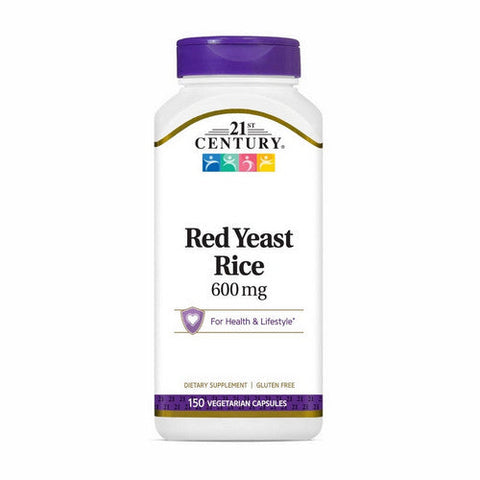 21st Century, Red Yeast Rice, 600 Mg, 150 Veg Caps 21st Century