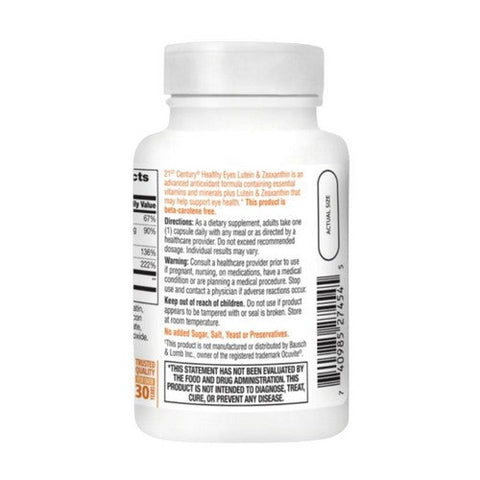 21st Century, Healthy Eyes Lutein, 60 Caps 21st Century