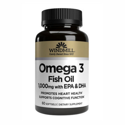 Omega 3 Fish Oil 60 Softgels by Windmill Health