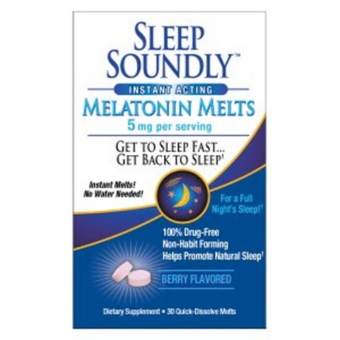 Melatonin Melts 60 Tabs by Sleep Soundly