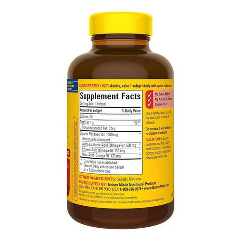 21st Century, Flaxseed Oil, 1000 mg, 180 Liquid Softgels 21st Century
