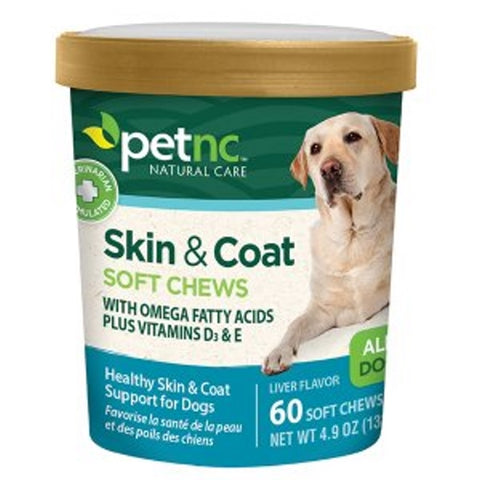 Dog Skin & Coat Soft Chews 60 Count by 21st Century