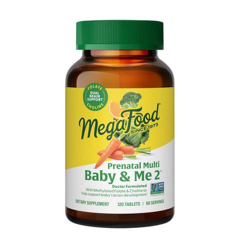 MegaFood, Baby And Me 2 Prenatal Multi, 120 Tabs MegaFood