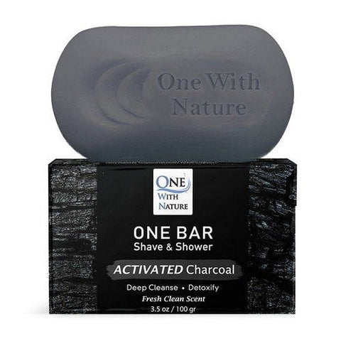 One with Nature, One Bar Shave & Shower Detox Activated Charcoal, 3.5 Oz One with Nature