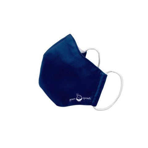 Green Sprouts, Reusable Adult Face Mask, Small, Navy 1 Count Green Sprouts
