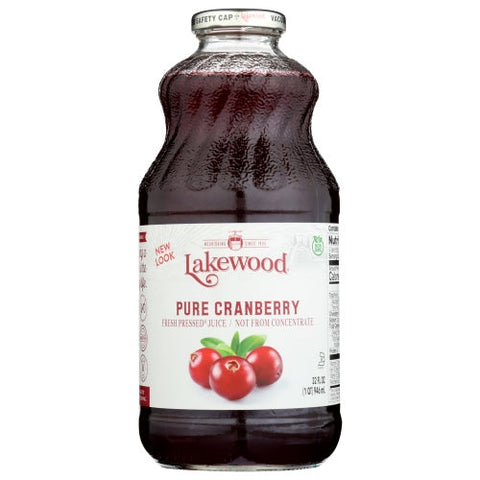 Lakewood Organic, Juice Cranberry Pure, Case of 6 X 32 Oz Lakewood Organic