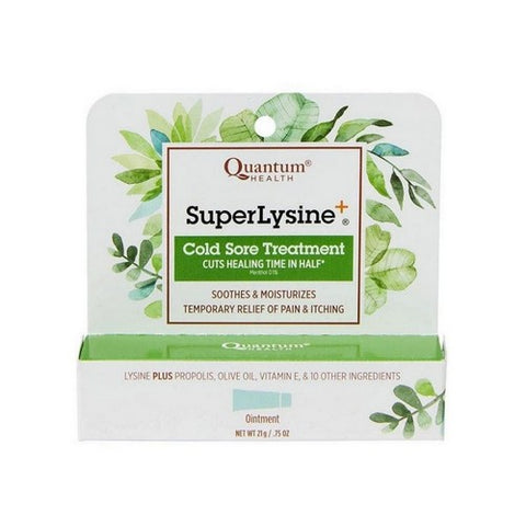 Quantum Health, Super Lysine Plus Cold Sore Treatment Ointment, Cream 0.75 Oz Quantum Health