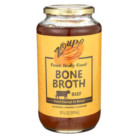 Bone Broth Beef Case of 6 X 31 Oz by Zoup Good Really