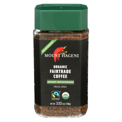Mount Hagen, Organic Fairtrade Instant Decaffeinated Coffee, 3.53 Oz(Case Of 6) Mount Hagen