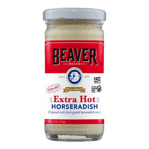 Beaver, Extra Hot Horseradish, 4 Oz(Case Of 12) Beaver