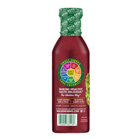Walden Farms, Raspberry Vinaigrette Dressing, 12 Oz(Case Of 6) Walden Farms