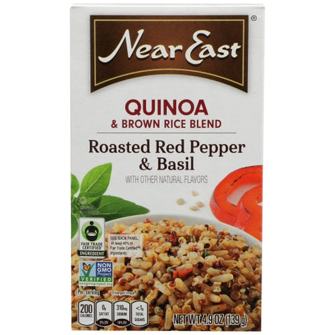 Near East, Roasted Red Pepper And Basil Quinoa, 4.9 Oz(Case Of 12) Near East