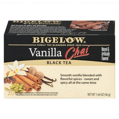 Bigelow, Vanilla Chai Black Tea, 1.64 Oz(Case Of 6) Bigelow