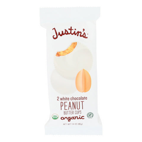 White Chocolate Peanut Butter Cups Case of 12 X 1.4 Oz by Justin's