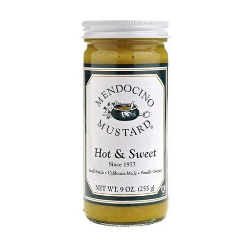 Mendocino Mustard, Mustard Hot And Sweet, Case of 6 X 9 Oz Mendocino Mustard