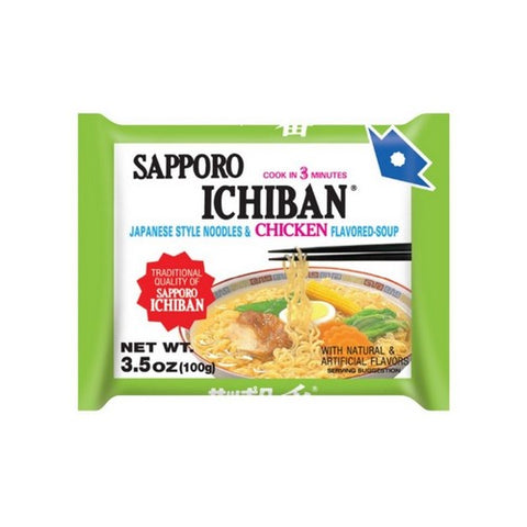Sapporo, Ichiban Noodle Chicken, 3.5 Oz(Case Of 24) Sapporo