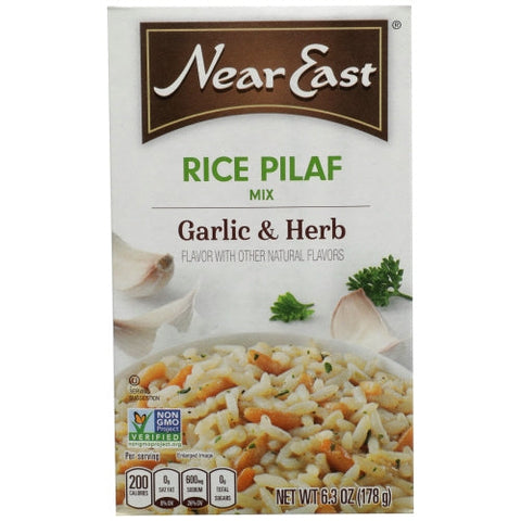 Near East, Garlic And Herb Rice Pilaf, 6.3 Oz(Case Of 12) Near East