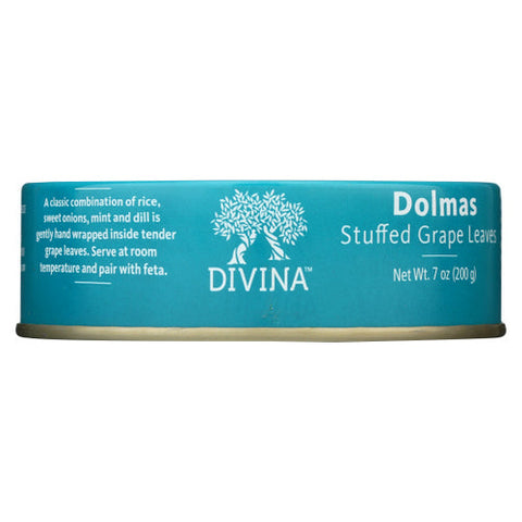Divina, Dolmas Stuffed Grape Leaves, 7 Oz(Case Of 12) Divina