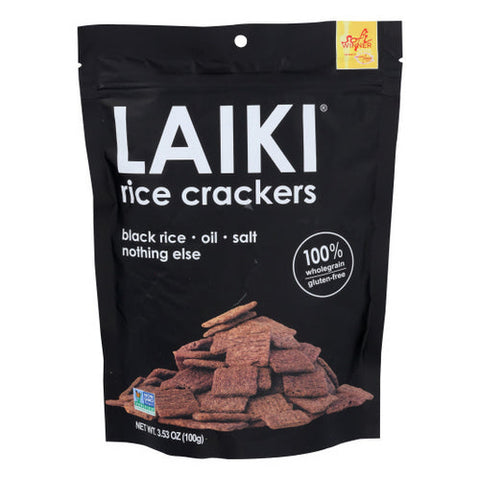 Laiki, Black Rice Crackers, 3.53 Oz(Case Of 8) Laiki
