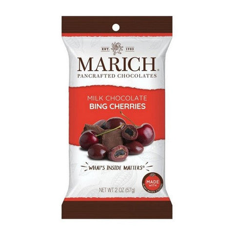 Marich, Milk Chocolate Bing Cherries, 2 Oz Marich