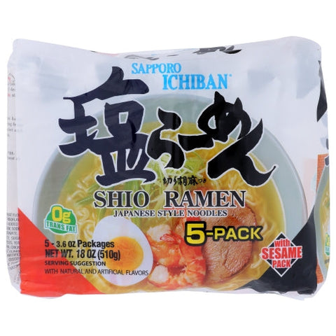 Sapporo, Ramen Shio Salt, 17.5 Oz(Case Of 6) Sapporo