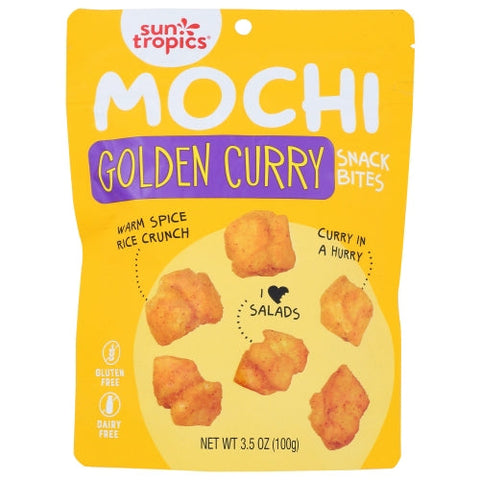Sun Tropics, Snack Bte Mochi Gldn Curr, 3.5 Oz(Case Of 12) Sun Tropics