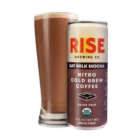 Rise Brewing Co, Mocha Latte Nitro Cold Brew Coffee Mocha Latte, 7 Oz(Case Of 12) Rise Brewing Co
