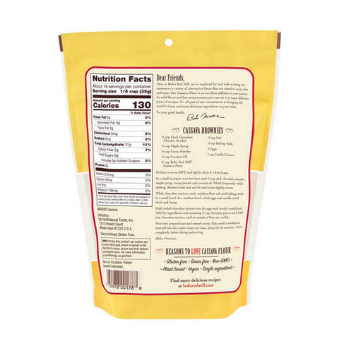 Bobs Red Mill, Cassava Flour, 20 Oz(Case Of 4) Bobs Red Mill