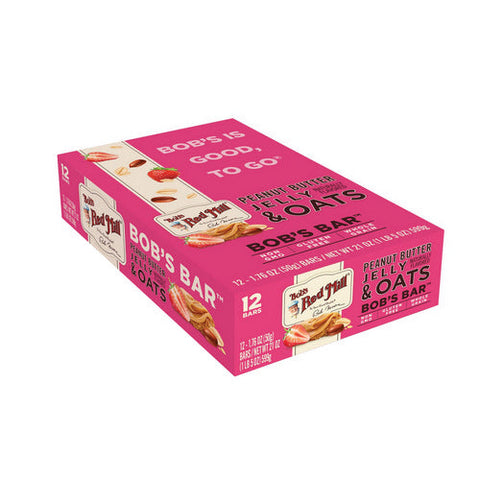 Bobs Red Mill, Peanut Butter Jelly & Oats Bob's Bar, 1.76 Oz(Case Of 12) Bobs Red Mill