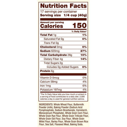 Bobs Red Mill, 10 Garin Pancake & Waffle Mix, 24 Oz(Case Of 4) Bobs Red Mill