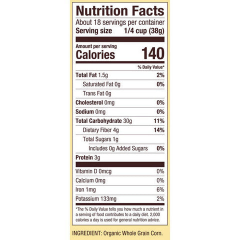 Bobs Red Mill, Orgainc Medium Grind Corn Meal, 24 Oz(Case Of 4) Bobs Red Mill