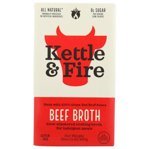 Kettle And Fire, Broth Beef Cooking, 32 Oz(Case Of 8) Kettle And Fire