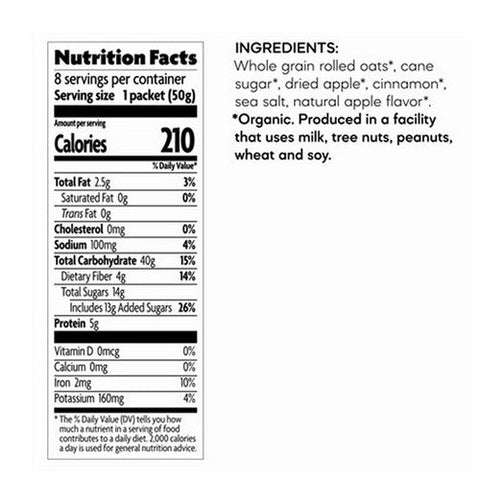 Natures Path, Organic Apple Cinnamon Oatmeal, 14 Oz(Case Of 6) Natures Path